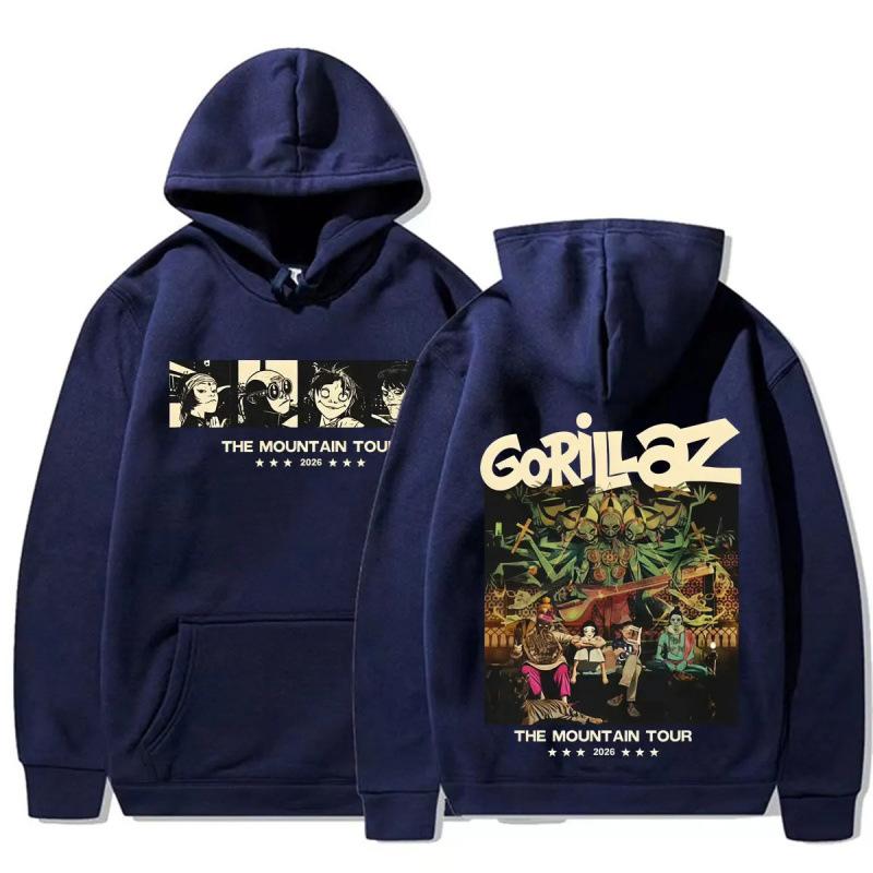 Группа Gorillaz The Mountain Tour Графическая Худи