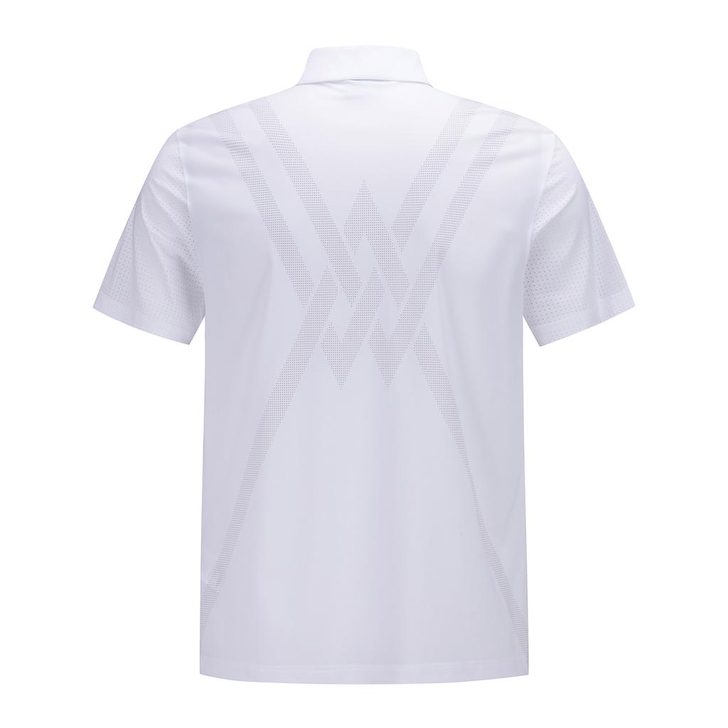 ANEW GOLF Men Signature Logo Short T-Shirt_Wh