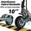 Trottinette électrique E10, autonomie 60-75 km,PIC moteur 800W x 2,vitesse 45 km/h, pneus tout-terrain 10 pouces-TODIMART