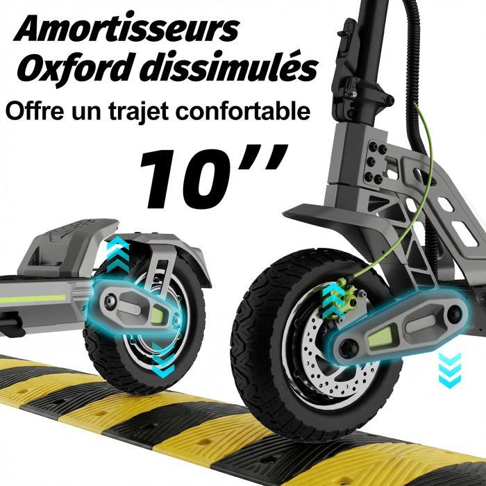 Trottinette électrique E10, autonomie 60-75 km,PIC moteur 800W x 2,vitesse 45 km/h, pneus tout-terrain 10 pouces-TODIMART