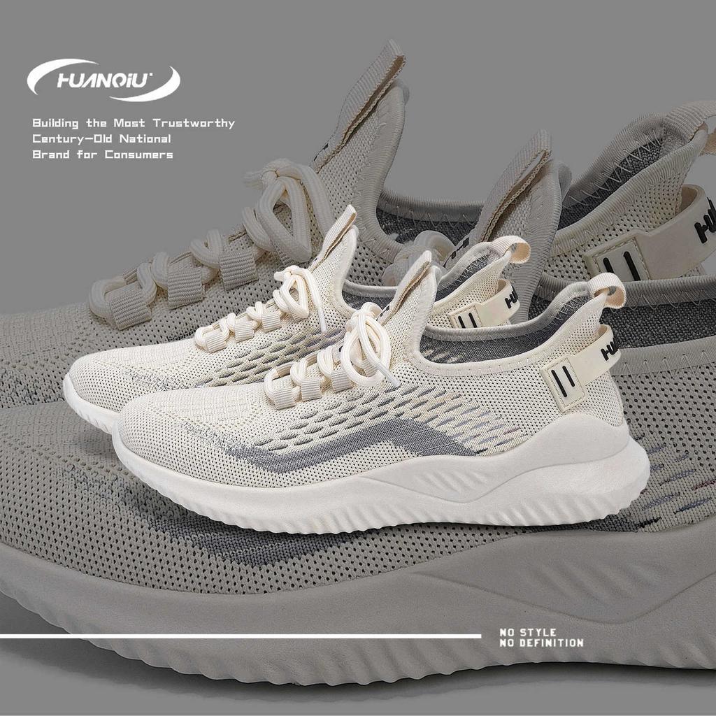 Global mesh fly-woven shoes men's ZHQ1269 summer sports men's shoes breathable and versatile thick-soled casual coconut shoes men's