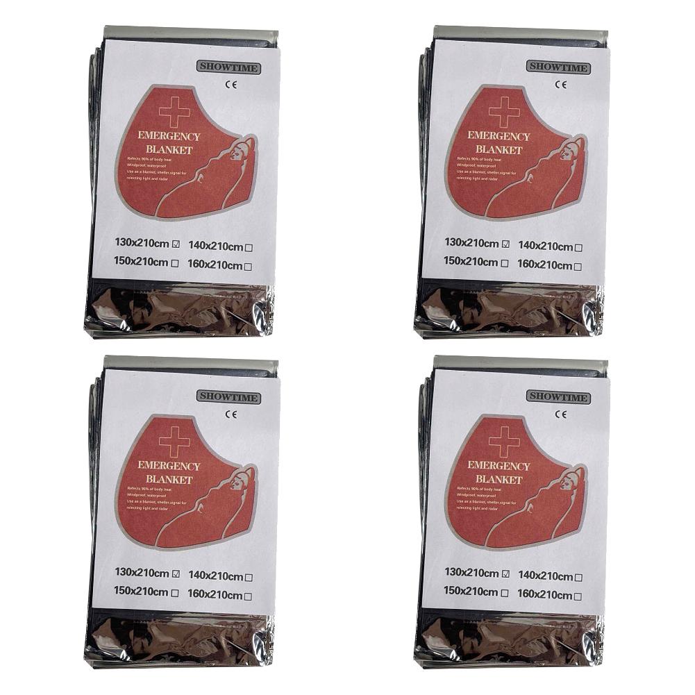 130x210cm Silver Foil Blanket Keeps You Warm Foil Mylar Thermal Blanket Retain Body Heat Emergency Thermal Blanket Emergency