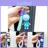 Cute Cartoon Keychain Soft Rubber Led Light Figure For Couples And Friends