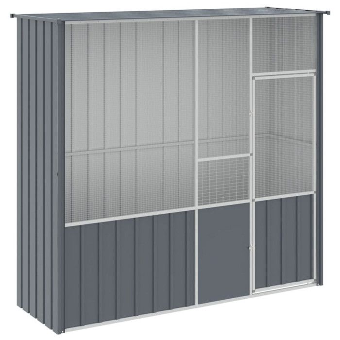 Anthracite Bird Cage 215x78x200 Cm Galvanized Steel