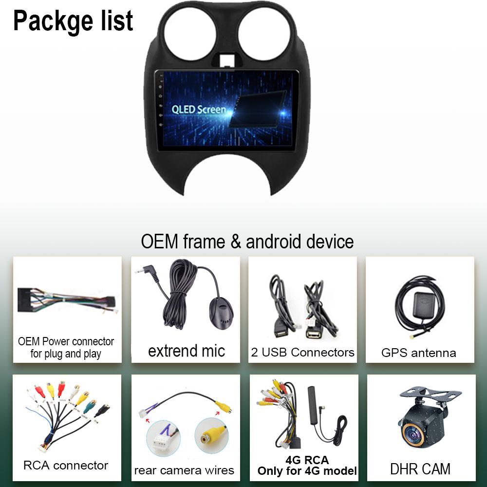 Android 14 автомобильный радиоприемник для Nissan March MICRA 2011-2015 мультимедийный проигрыватель без 2Din dvd Carplay Naviagtion 5G Wifi DVD головное устройство