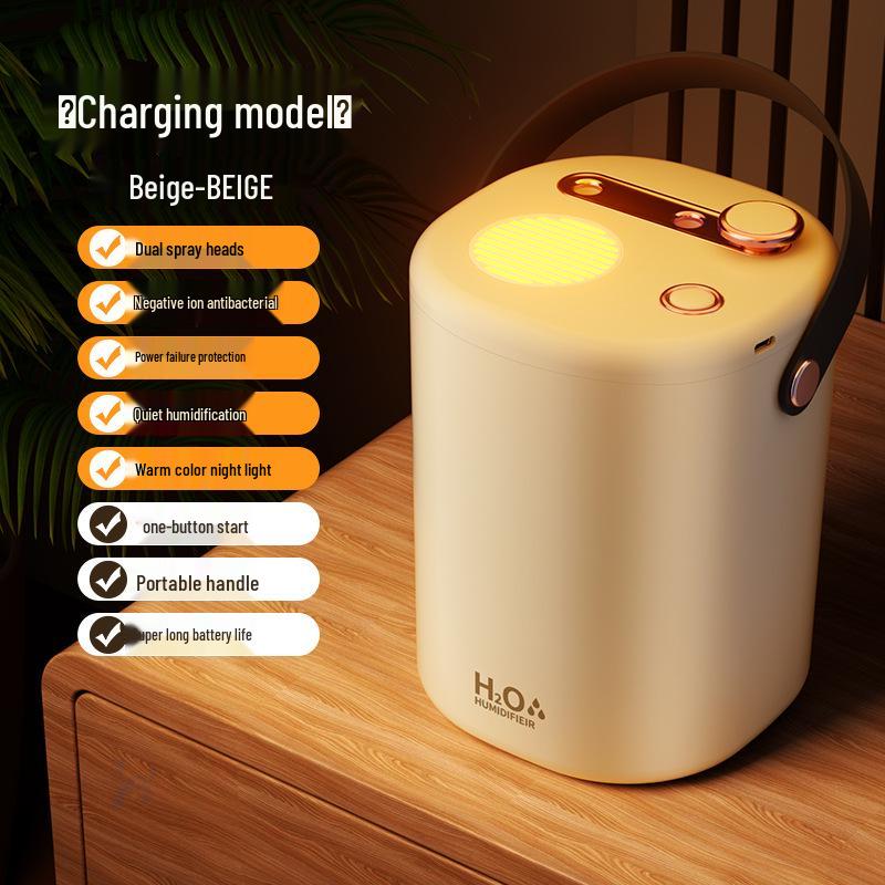 Настольный USB-увлажнитель большой емкости - Портативный мини-очиститель воздуха для дома, спальни, офиса