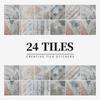 24 штуки плитки в европейском стиле, наклейки на стены, водонепроницаемые и маслостойкие наклейки для плитки для кухни и ванной комнаты, самоклеящиеся