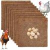 6/10pcs Washable Nesting Pads Natural Fiber Mat For Composting Hens Laying Eggs Chicken Nesting Boxes Bedding For Chicken Coops
