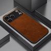 Classic Brown Leather Pattern fashion phone cases phone case fundas Glass Phone Case for iPhone 17 16 15 14 13 12pm Pro Plus