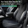 Подушка-чехол на сиденье для Tesla Новая Model 3+ Highland 2024 Фланелевая грязезащитная накладка на сиденье Коврики Велюровый коврик Аксессуары для чехла автомобильного сиденья