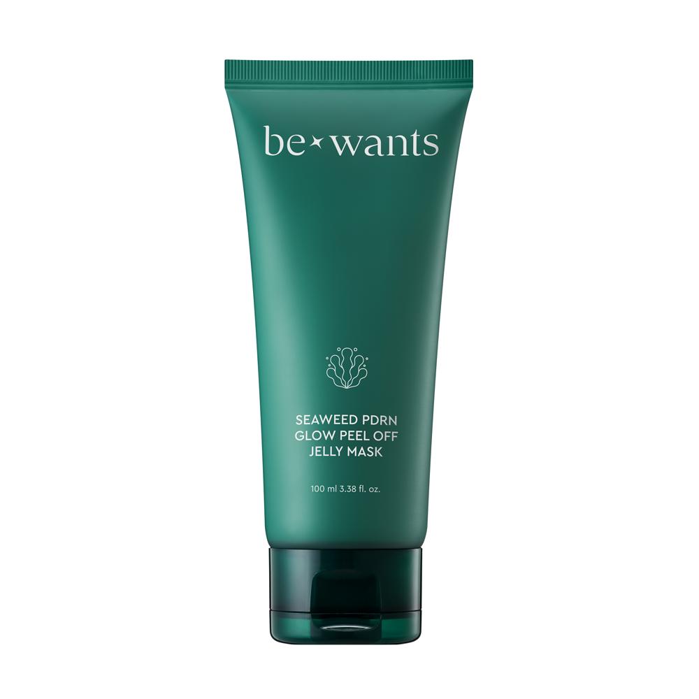 BEWANTS Набор масок-желе с водорослями и PDRN для сияния, пилинг-маска (100 мл + Повязка на голову + Шпатель)