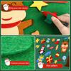 Montessori Felt Christmas Tree for Toddlers with Lights DIY Games Kids Plush Christmas Tree