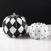 Black and White Polka Dot Pumpkin Ornaments Light Luxury Creative Home Hotel Model Room B&B Exhibition Hall Living Room Bedroom Decorations