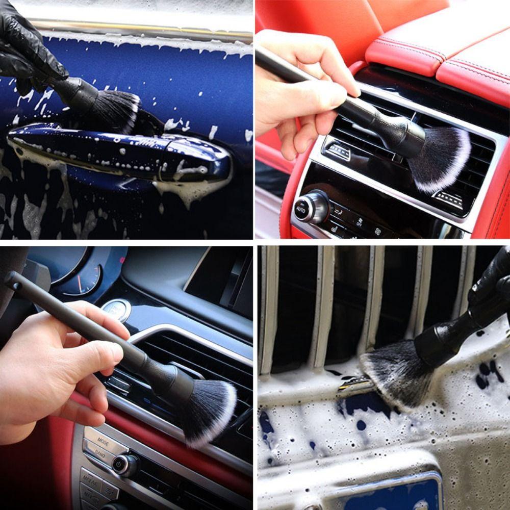 Ultra- Soft Auto Detail Brush Kit Scratch-Free Air Conditioning Brush Dust Remove Tools