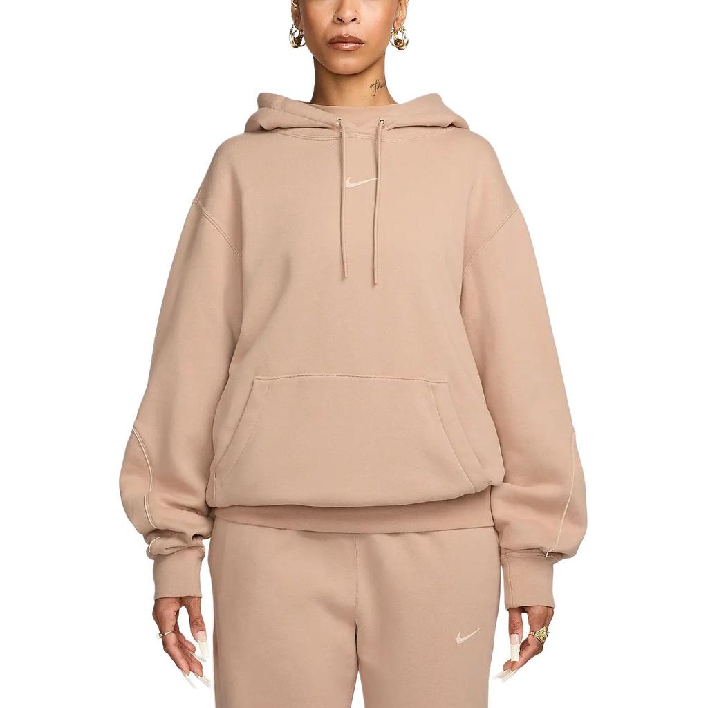 Nike X Nocta Collaboration SS24 Logo Fleece Hoodie Unisex hoodies Brown FN7660-200