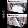 Shengjia 304 Stainless Steel Rectangular Serving Tray
