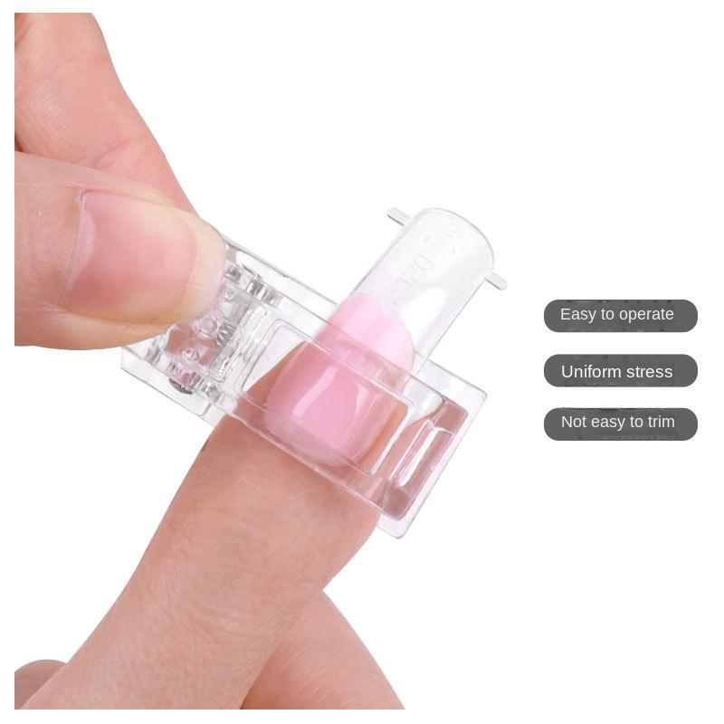 Nail crystal nail mold fixing clip nail tool delay glue shaping clip