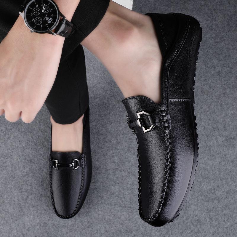 Мужские кожаные туфли мокасины с квадратным носком, матовые черные, нарядные, для бизнеса, формальные, повседневные, лоферы, мягкие, элегантные, дизайнерские, новинка