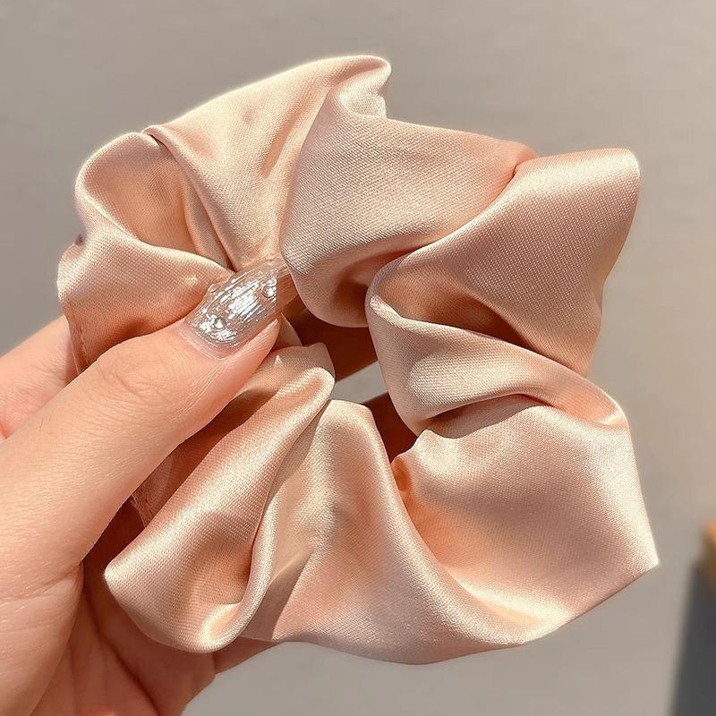 Headband Elegant Elastic Ponytail Scrunches For Women Girls Sweet Hair Accessories Soft Solid Color Hair Bands Gifts
