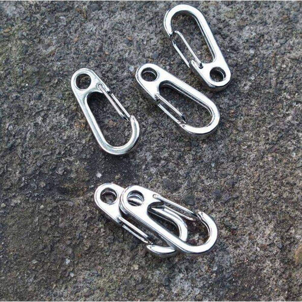 Buckle Safety Travel Tools Outdoor Hook D Carabiner Spring Clips Camping Keyring D-Ring Key Chain