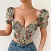 Женская сексуальная майка Fishbone с открытой спиной и рукавами-пузырями Niche Court Vintage Tank Top