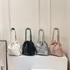 Bucket Bag Women's 2025 New Niche Design Chain Backpack Women's Fashion Crossbody White Backpack