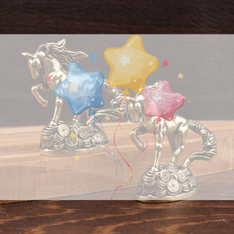 Латунная Лошадь Зодиака с Деньгами Лошадь Украшения Настольное Украшение Поделки Украшения Античная Бронза Животное Миниатюрная Модель