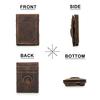 CONTACT'S Genuine Leather Card Holder for Men Aluminum Alloy Wallets with Airtag Slot RFID Blocking Anti-theft Card Wallet Magic Wallet