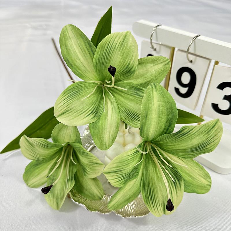 Silk Lily Flowers For Home Decoration Wedding Party Gift Photography Prop Party Supplies