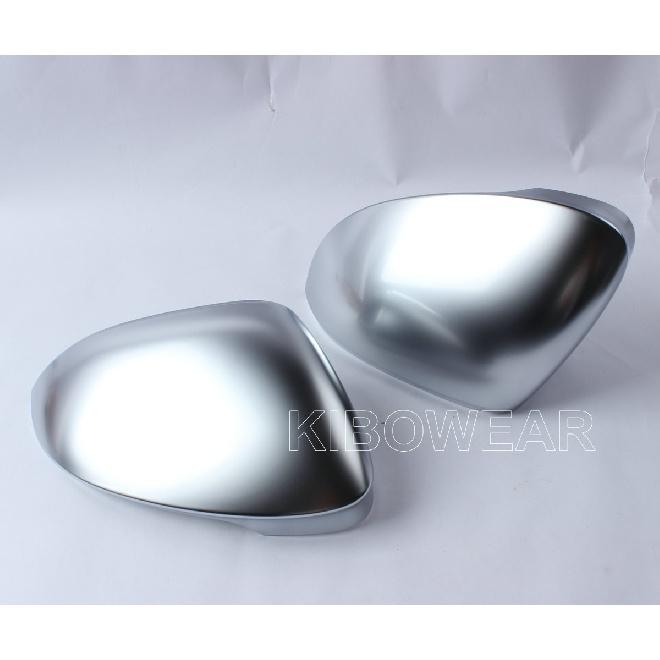 Матовые хромированные накладки на боковые зеркала для VW Golf 8 VIII MK8 GTI GTD GTE R, чехлы на боковые зеркала, серебристые  