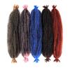 Пружинистые Афро Твисты Черные Синтетические Вязаные Волосы Marley Twist Кудрявые Плетения Наращивание Волос DIY Парики Для Женщин