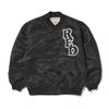 Код Truereligion. Красная нейлоновая куртка в стиле varsity черная