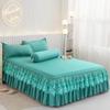 9 Colors Ruffle Lace Skirt Bedspread Home Textile Solid Bed Skirt Bedroom Coverlets Bedspreads Sheets Dust Cover Bedding