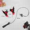 Black Demon Tail Prop Dark Gothic Cosplay Costume New Demon Horns Headband  Party