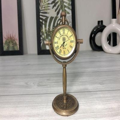Элегантные латунные настольные часы 15,24 см, настольные часы в трофейном стиле для офиса, домашнего декора, идеальные рабочие часы, продуманный подарок для родителей на годовщину