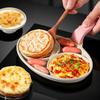 2-hole Omelet Pan Frying Pot Thickened Non-stick Egg Pancake Steak Cooking Pan Hamburg Bread Breakfast Maker Induction Cooker