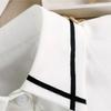 Classic Fake Collar Blouse Women Detachable Shirt Collar Chiffon False Collar Woman Lapel Blouse Top Tie for Women Decor