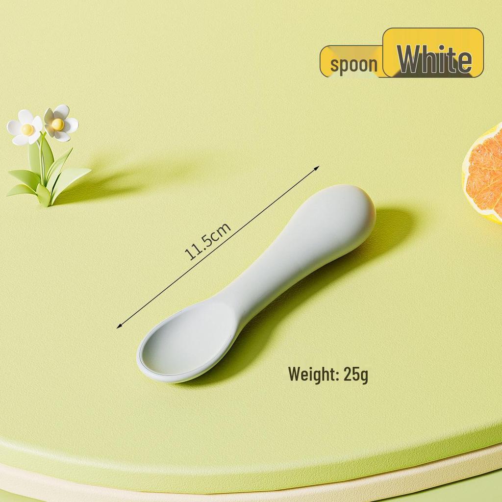 Silicone Baby Bowl with Lid, Food-Grade Suction Cup, Anti-Fall, Little Bear Design