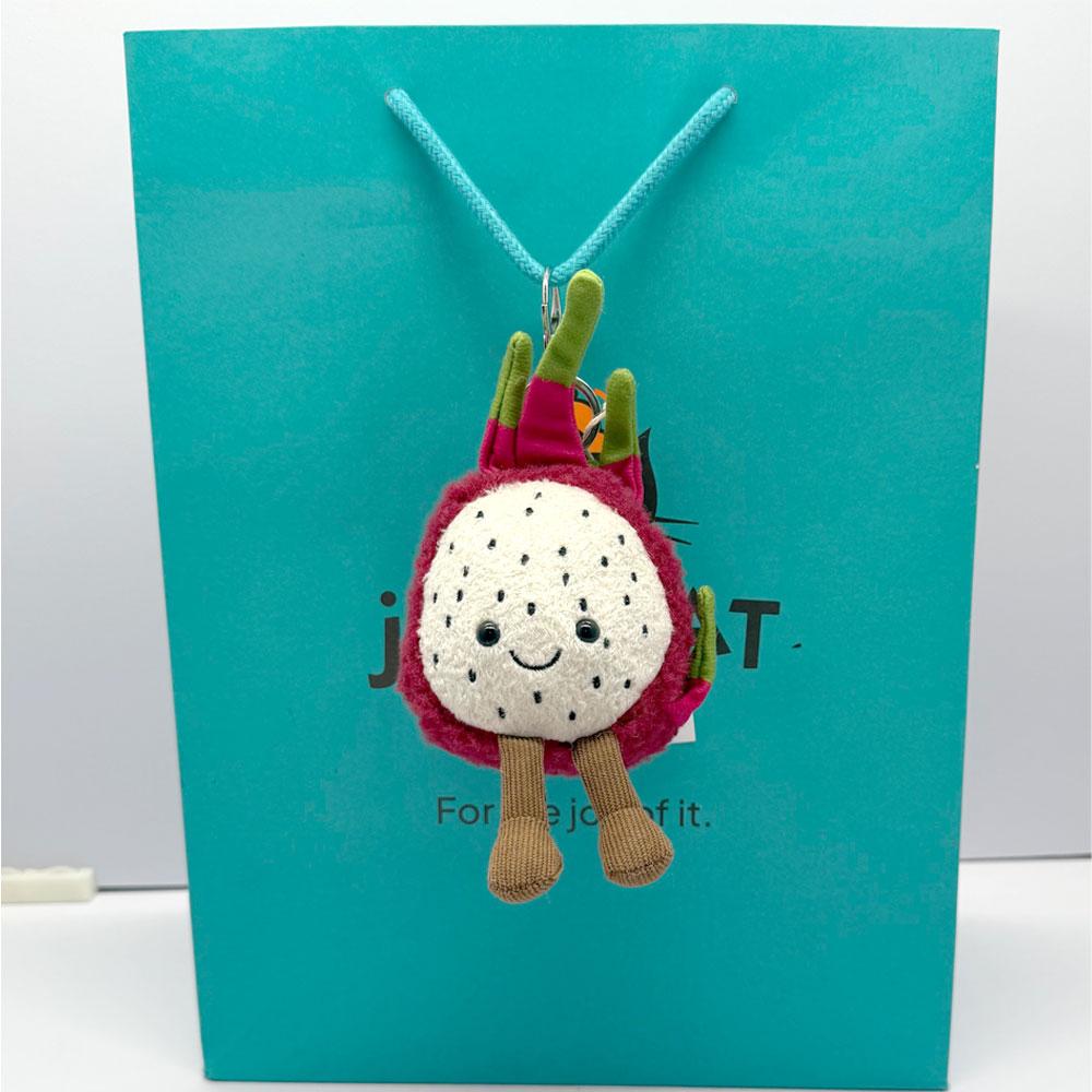 New JC Coffee Bean, Marshmallow, Ladybug, Frog, and Macaron Dessert Keychain & Bag Charm — Plush Toy Gift for Friends