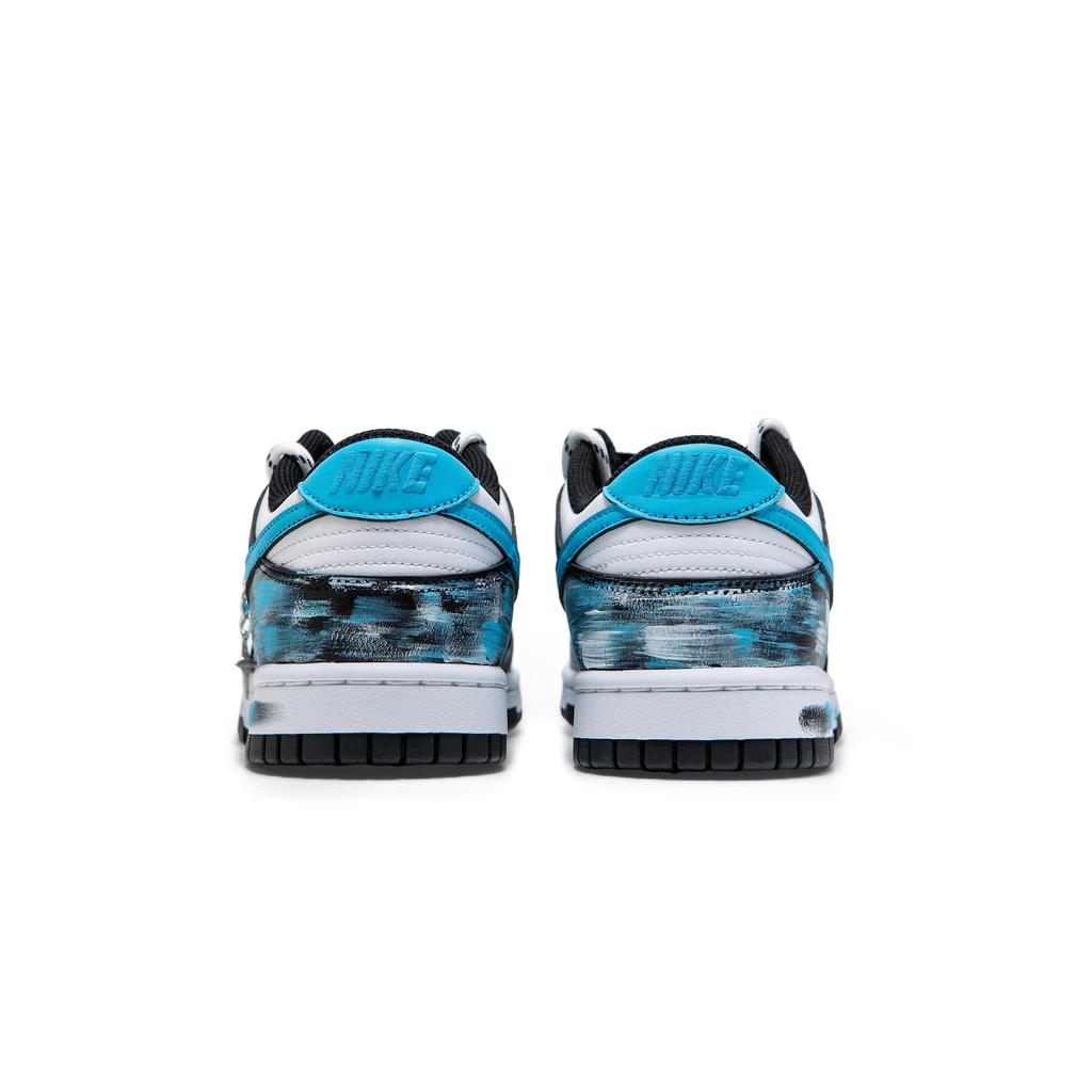 Nike Кроссовки Dunk Скользкие Устойчивые к истиранию Низкие Скейтбордические Женские Черные Белые Синие CW1590-100(Team1326-SBOX)