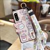 Anti-dust Soft Case Phone Case For Sony Xperia5 IV Kickstand Phone Holder Cartoon Fashion Design Waterproof Wrist Strap