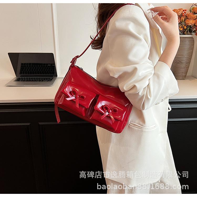 Сумка-тоут Bow Babes для женщин 2024 года, новая летняя сумка-тоут, сумка-подушка через плечо, сумка через плечо