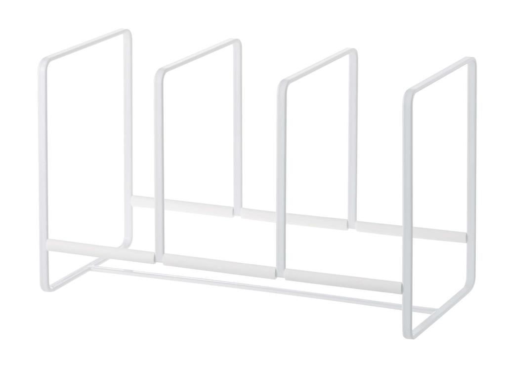 Yamazaki Jitsugyo Dish Stand Dish Rack Tower Wide L White 2964
