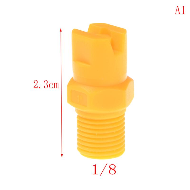 Plastic Vee Jet Flat Fan Spray Nozzle 1/8" 1/4" 3/8" 1/2" Industrial Cleaning