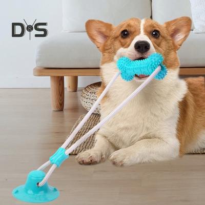 Игрушка для жевания собак для агрессивных любителей жевать, игрушка-перетягиватель каната на присоске, интерактивная веревка, игрушка для прорезывания зубов у щенков, игрушка для укуса моляров у маленьких и больших собак