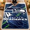 Фланелевое одеяло Seattle Seahawks Теплое Мягкое Плед для Дивана Кровати Гостиной