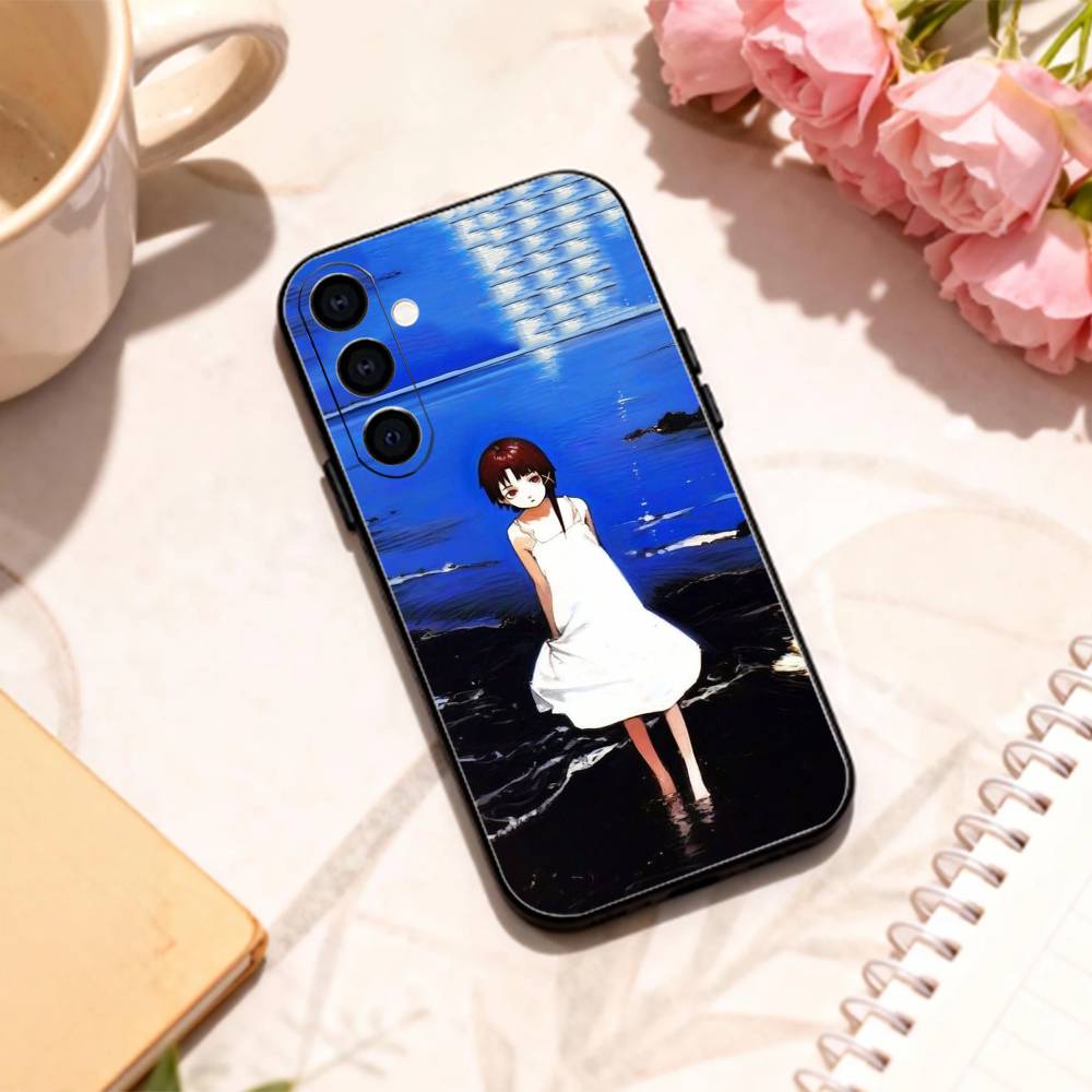 S-Serial E-Experiments Lain Чехол для телефона для Samsung Galaxy A73, A72, A71, A70, A53, A52, A51, Другие Мягкий черный корпус