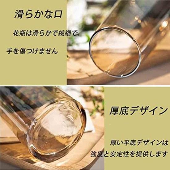 VaseGlassVaseStylishSingle Stem HolderSimple Flower ContainerVaseTransparentFlower BaseVaseDecorators DecorationHeight 15CM