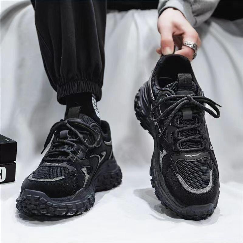 Men's Sneakers, Spring Thick-soled Running Shoes, Fashionable Thick-soled Casual Shoes for Men, Non-slip Wear-resistant Men Shoe