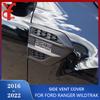 Черные АБС-накладки на боковые вентиляционные отверстия крыла автомобиля Для Ford Ranger Wildtrak T7 T8 2016 2017 2018     Аксессуары